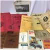 Image 2 : Tray Lot: Tractor Manuals, Dry Cell Battery, Retro Windshield Deflectors