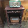 Image 1 : Music Cabinet (no door) with 2 Electric Radios & Horseshoe