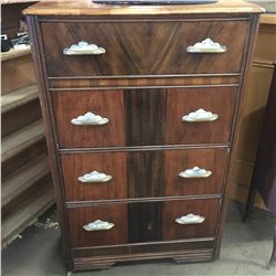 Four Drawer Chest of Drawers (Note: Art Deco Handles)