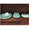 Image 2 : Jadeite Glassware (2 Different Patterns) (25 Pieces)