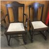 Image 2 : Jacobean/Barley Twist Dining Table (3 Leaves) & Chairs (5 Dining & 1 Arm) (Maker: Owen Sound Chair C