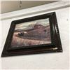 Image 1 : Framed Picture (Horse & Buggy Farm Scene)