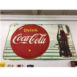 Drink Coca-Cola (Yellow Dot & Bottle) 3' x 5' (Canada 1956)