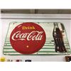 Image 1 : Drink Coca-Cola (Yellow Dot & Bottle) 3' x 5' (Canada 1956)
