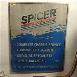 "Spicer Professional Chassis" Tin Sign 30" x 24"