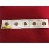 Image 1 : Canada One Cent - Strip of 5: 2003; 2005; 2005P; 2006; 2006P; Magnetic