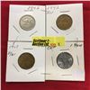 Image 1 : Canada Five Cent - Group of 4: 1942; 1942; 1943; 1944