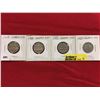 Image 1 : Canada Five Cent - Group of 4: 1949; 1950; 1951; 1951