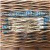 Image 3 : Heavy Wicker Shipping Chest - Label "Norddeutscher Lloyd - Shipping from Bremen Germany to New York 
