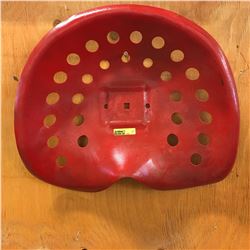 Red Tin Implement Seat