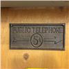 Image 2 : 3 Cast Signs (9" x 4")  "Public Telephone 5¢"