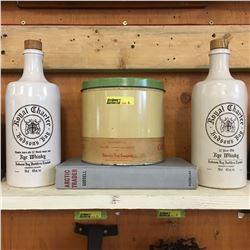 Hudson's Bay Grouping (Companion Coffee Tin, 2 Rye Whiskey Bottles, Arctic Trader Book)