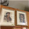 Image 1 : 2 Framed Prints : Gambler - Ometawa & Moses Old Bull