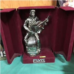 Elvis Silver Anniversary Bourbon Decanter in Velvet Case