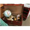 Image 1 : Red Truck w/Contents (Rocking Horse, Globe, Child's Chair, Crayon Boxes, etc)