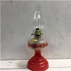 Red/White Coal Oil Lamp