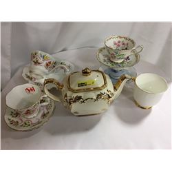 Tea Pot "Sadler" (Anniversary) + Royal Albert Various China