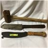 Image 1 : Hewing Knives & Stamping Mallet