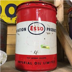 Esso Aviation 5 Gallon Pail