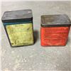 Image 2 : Vulcanizing Patches Square Tins (2)  "Blue Flame" & "Camel"