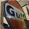 Image 2 : 6' Dia GULF Dealer Sign - Double Sided (Comes w/Bracket Piece)