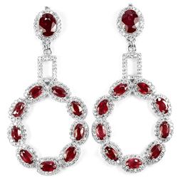 GENUINE AAA BLOOD RED RUBY Earrings