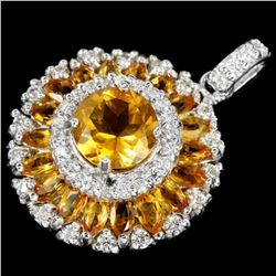 NATURAL ORANGISH YELLOW CITRINE Pendant