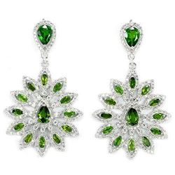 NATURAL AAA GREEN CHROME DIOPSIDE Earrings