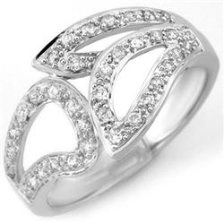 0.33 CTW Certified VS/SI Diamond Ring 18K White Gold - REF-52X8T - 10779