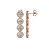 Image 2 : 5.85 CTW Cushion Cut Diamond Designer Earrings 18K Rose Gold - REF-1090Y2K - 42864