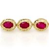 Image 2 : 12.75 CTW Ruby Bracelet 10K Yellow Gold - REF-118K2W - 11690