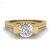 Image 2 : 2 CTW VS/SI Diamond Micro Pave Ring 18K Yellow Gold - REF-290W9F - 36949