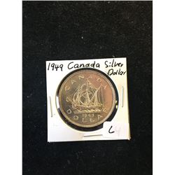 1949 CANADA SILVER DOLLAR!