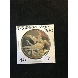 1973 BRITISH VIRGIN ISLANDS ONE DOLLAR!