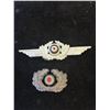Image 1 : WWII GERMAN VISOR CAP INSIGNIAS! LOT OF 2