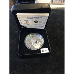 2007 CANADA $25 STERLING SILVER -ATHLETES PRIDE COIN!