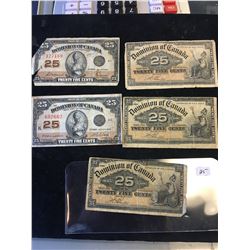 DOMINION OF CANADA SHINPLASTER LOT!