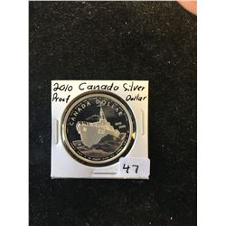 2010 CANADA PROOF SILVER DOLLAR! NO CASE!