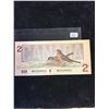 Image 2 : 1986 BANK OF CANADA $2 RADAR NOTE!