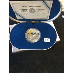 1996 CANADA $20 SILVER COIN! CF-105 AVRO ARROW!