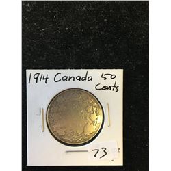 1914 CANADA 50 CENTS! KEY DATE!