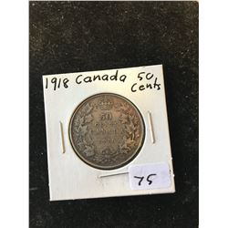 1918 CANADA 50 CENTS! NICE GRADE!NICE GRADE