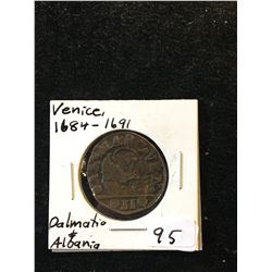 1684-1691 VENICE.. DALMATIA ET ALBANIA BRONZE COIN