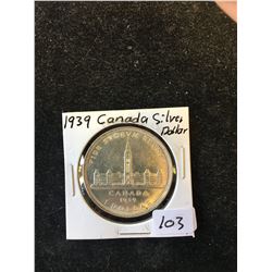 1939 CANADA SILVER DOLLAR!