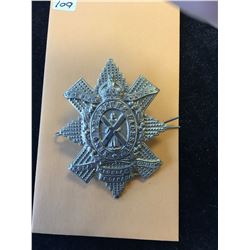 WWII CANADA BLACK WATCH CAP BADGE! THE ROYAL HIGHLAND REGIMENT! RARE!