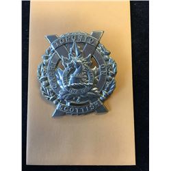 WWII CANADA TORONTO SCOTTISH CAP BADGE!