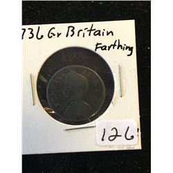 1736 GEORGE II FARTHING