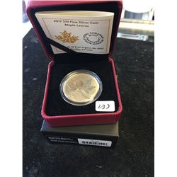 2017 CANADA $10 FINE SILVER COIN! MAPLE LEAVES