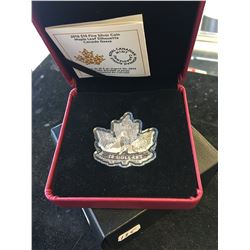 2016 CANADA $10 FINE SILVER COIN!MAPLE LEAF SILHOUETTE!