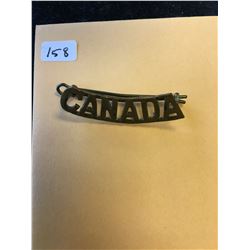 WWII CANADA SHOULDER PIN!